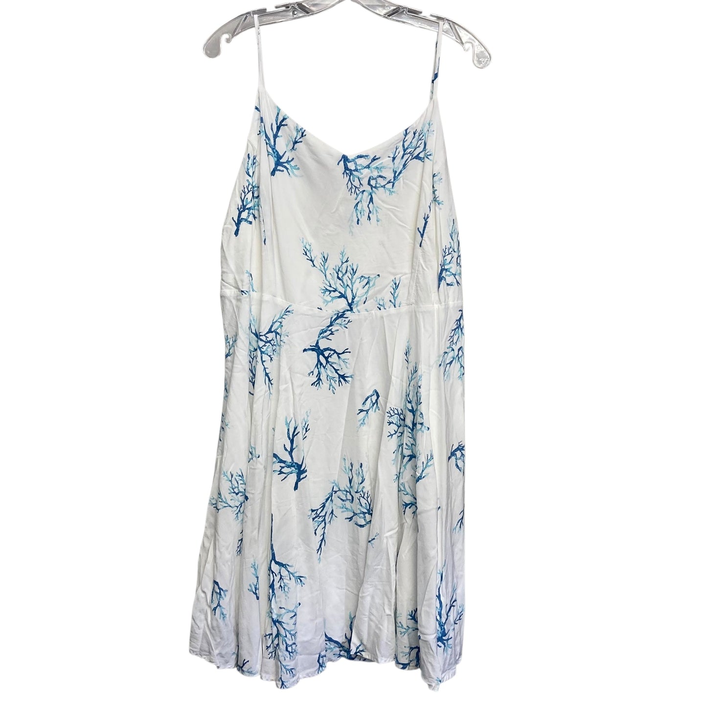 Dress Casual Short By Old Navy In Blue & White, Size:1X