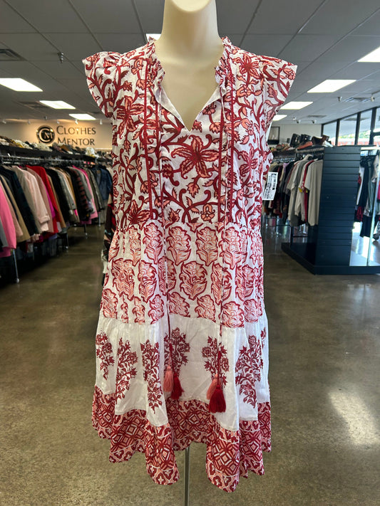 Dress Casual Short By Celina Moon In Red & White, Size:S