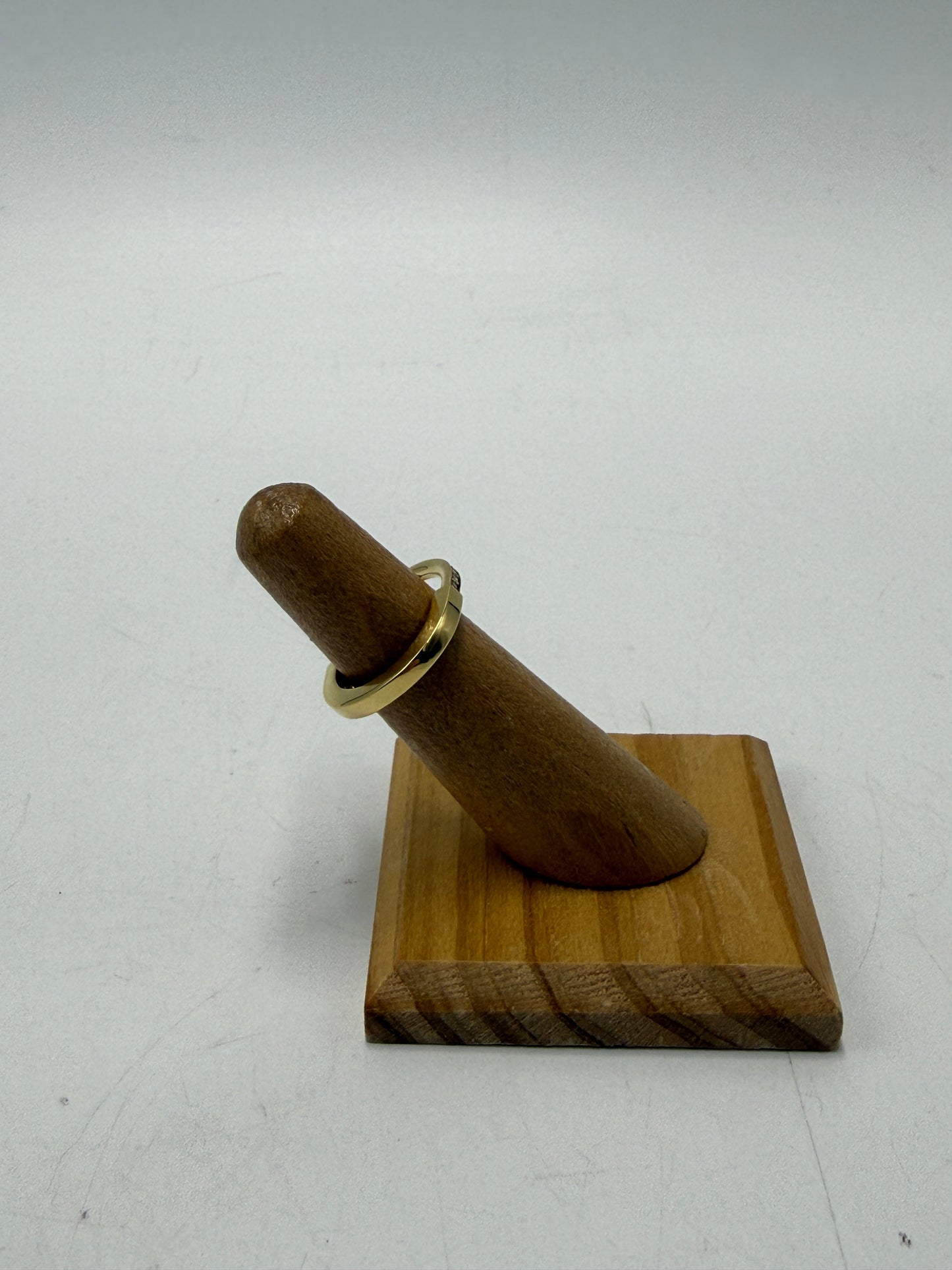 Tiffany & Company 18K & Diamond Lock Luxury Designer Ring, Size 6