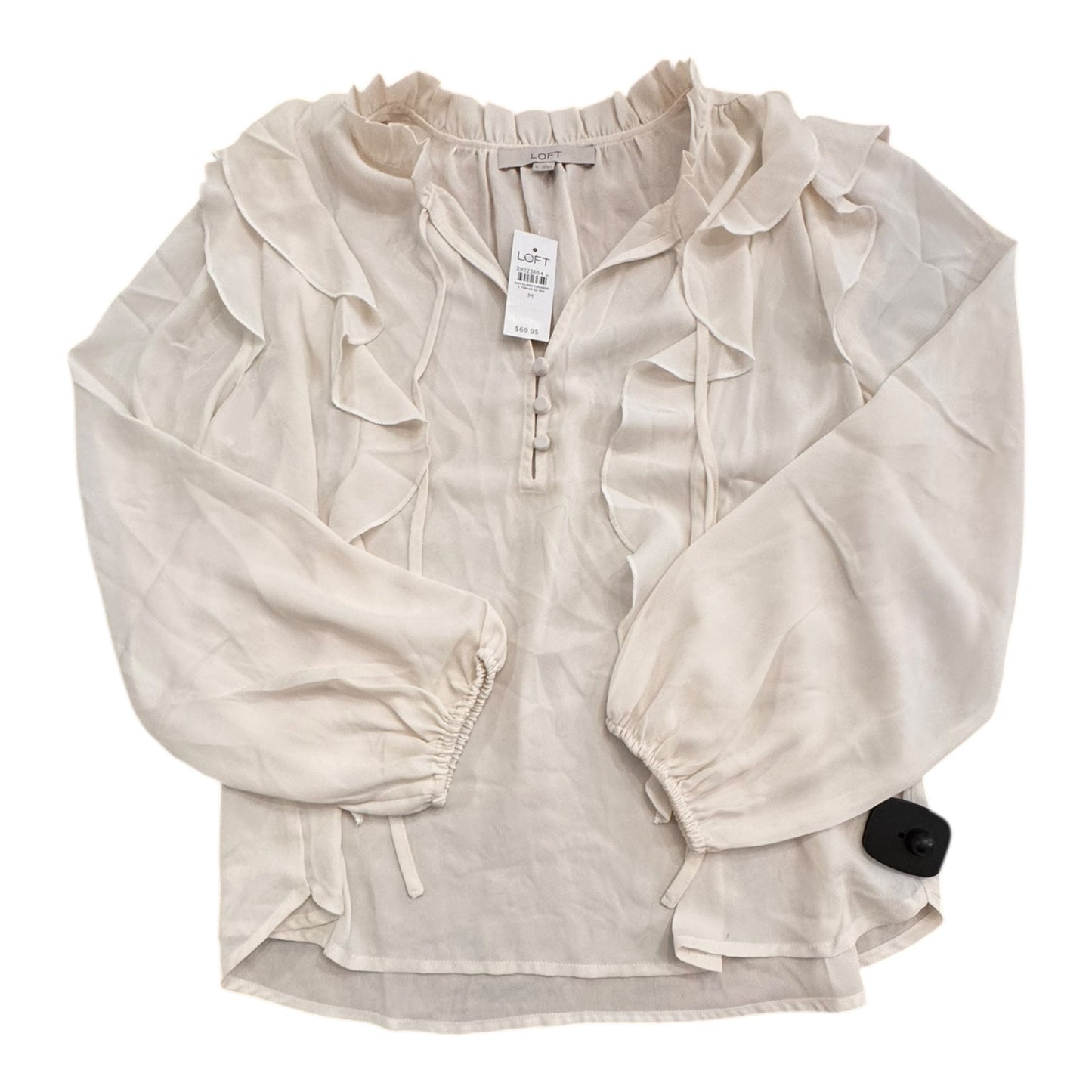 Top Ls By Loft In Ivory, Size:M