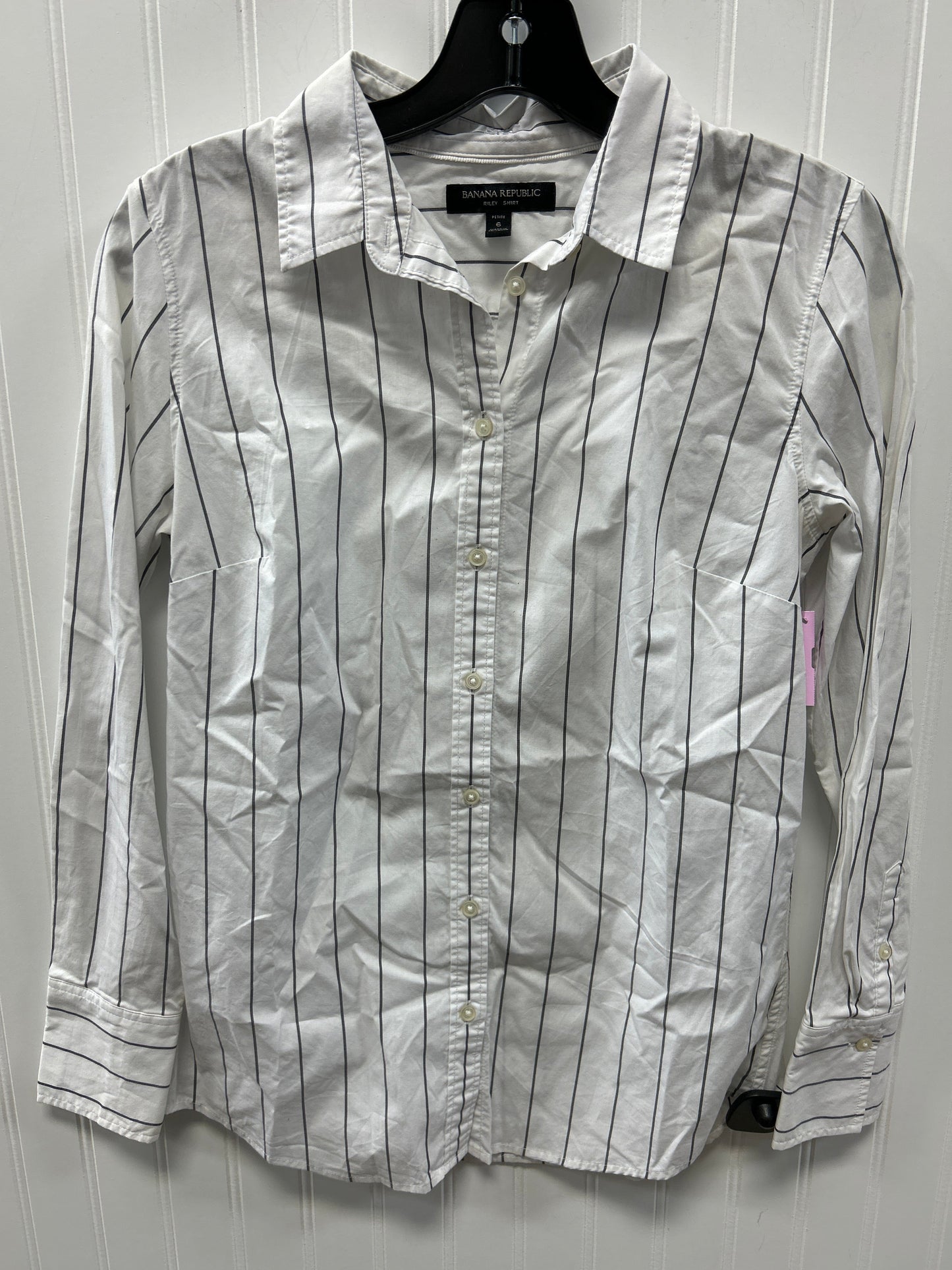 Top Ls By Banana Republic In White, Size:6P