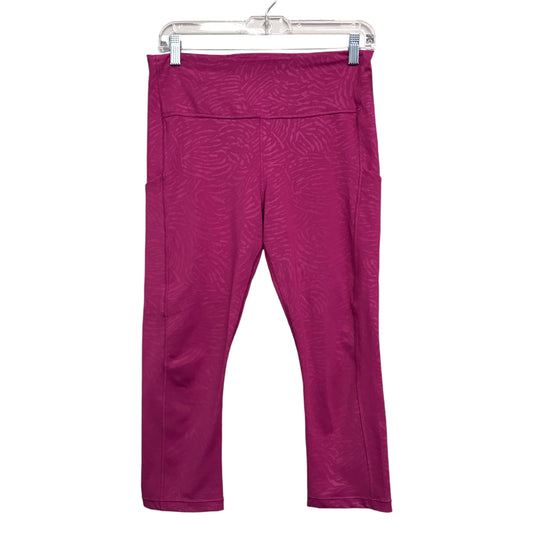 Athletic Capris By Athleta In Pink, Size:M