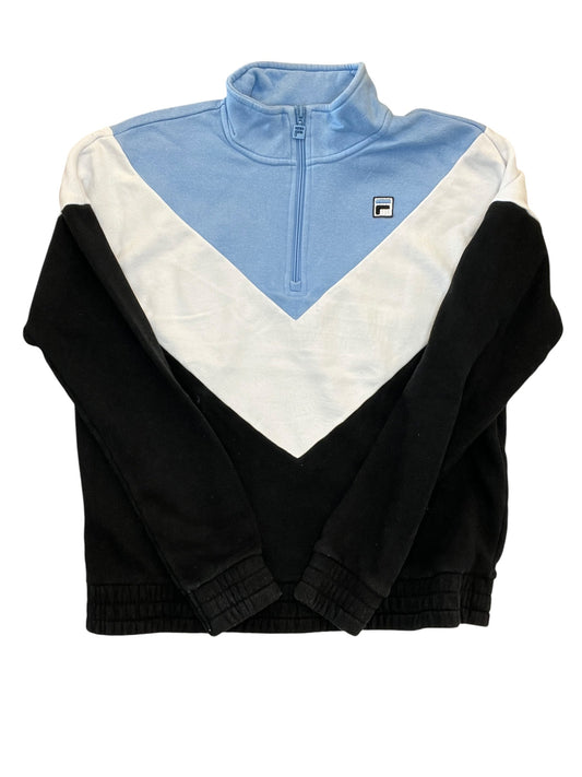 Athletic Sweatshirt Collar By Fila In Blue, Size:L