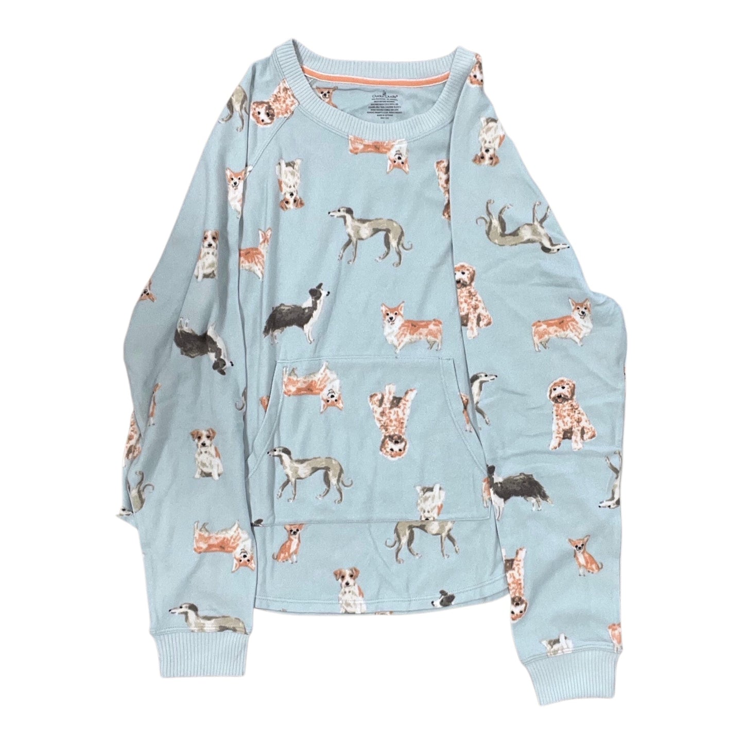 Lounge Set Pants By Cuddl Duds In Blue, Size:L