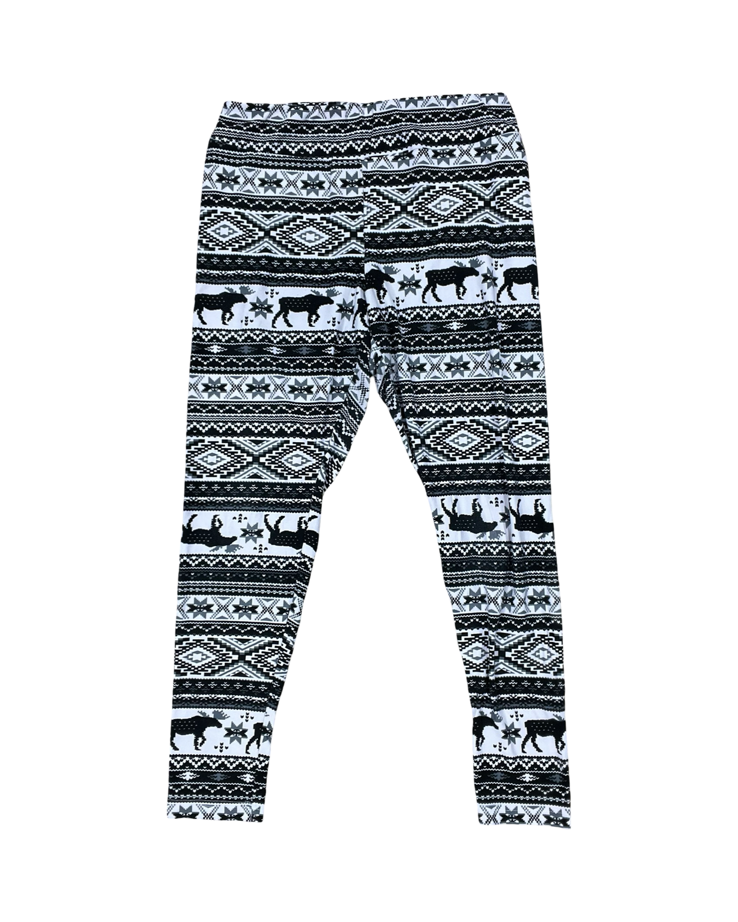 Pants Leggings By Time And Tru In Black & White, Size:L