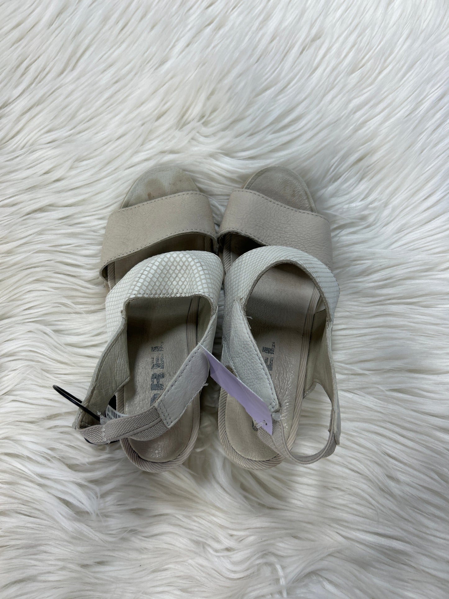 Sandals Heels Wedge By Sorel In Cream, Size:7