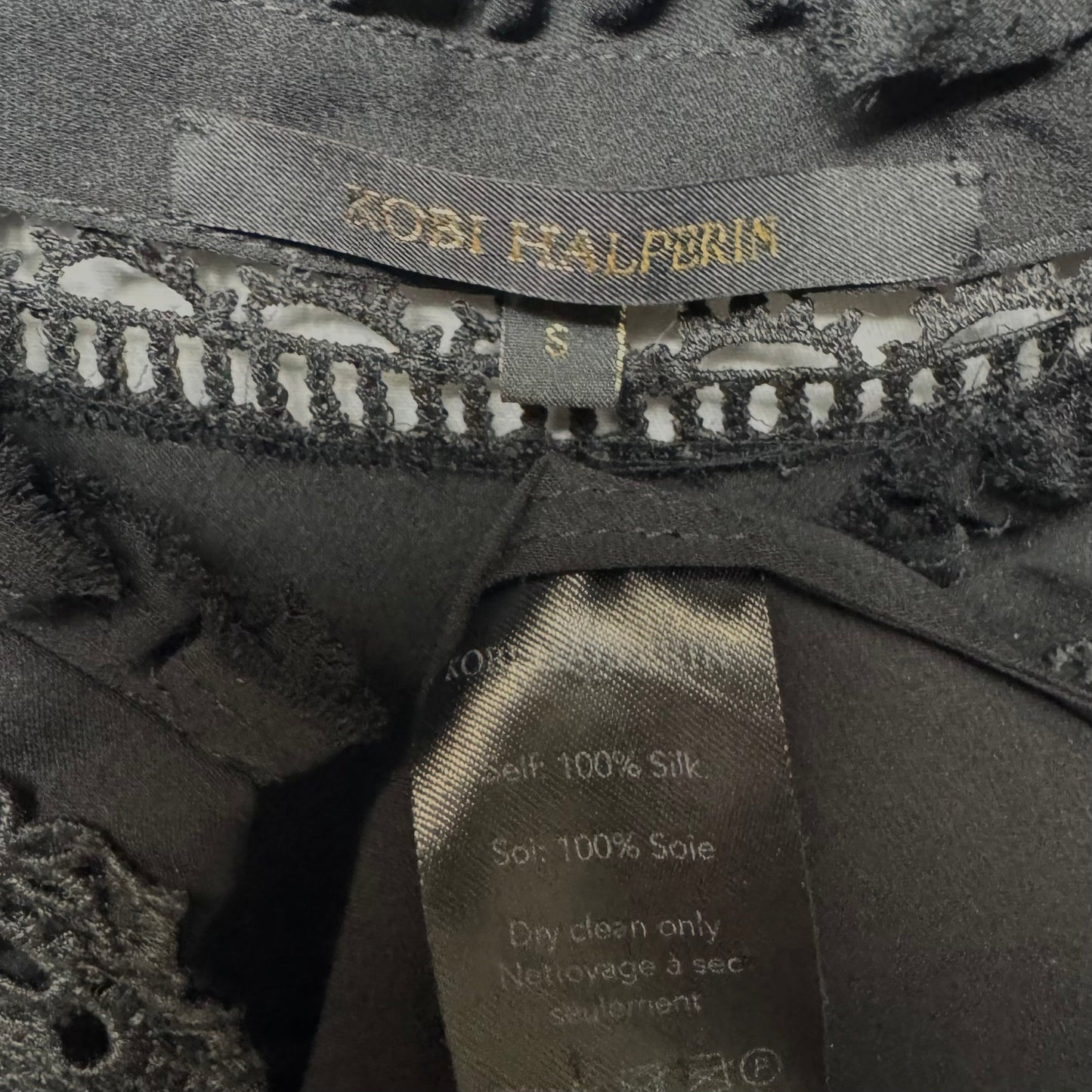 Silk Blouse Long Sleeve By Kobi Halperin In Black, Size: S