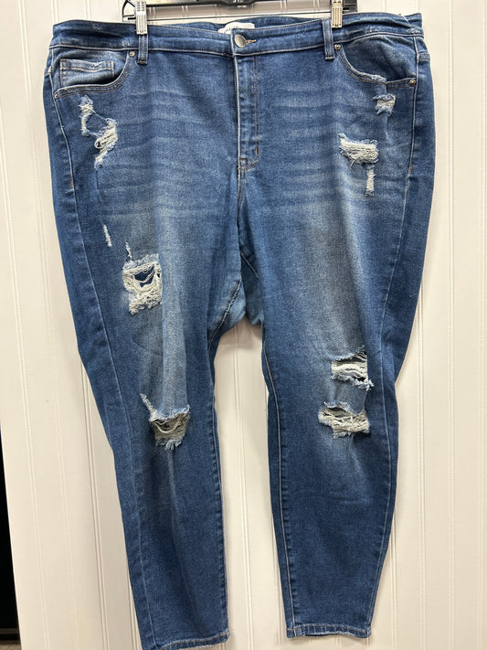 Jeans Skinny By Lane Bryant In Blue Denim, Size:24