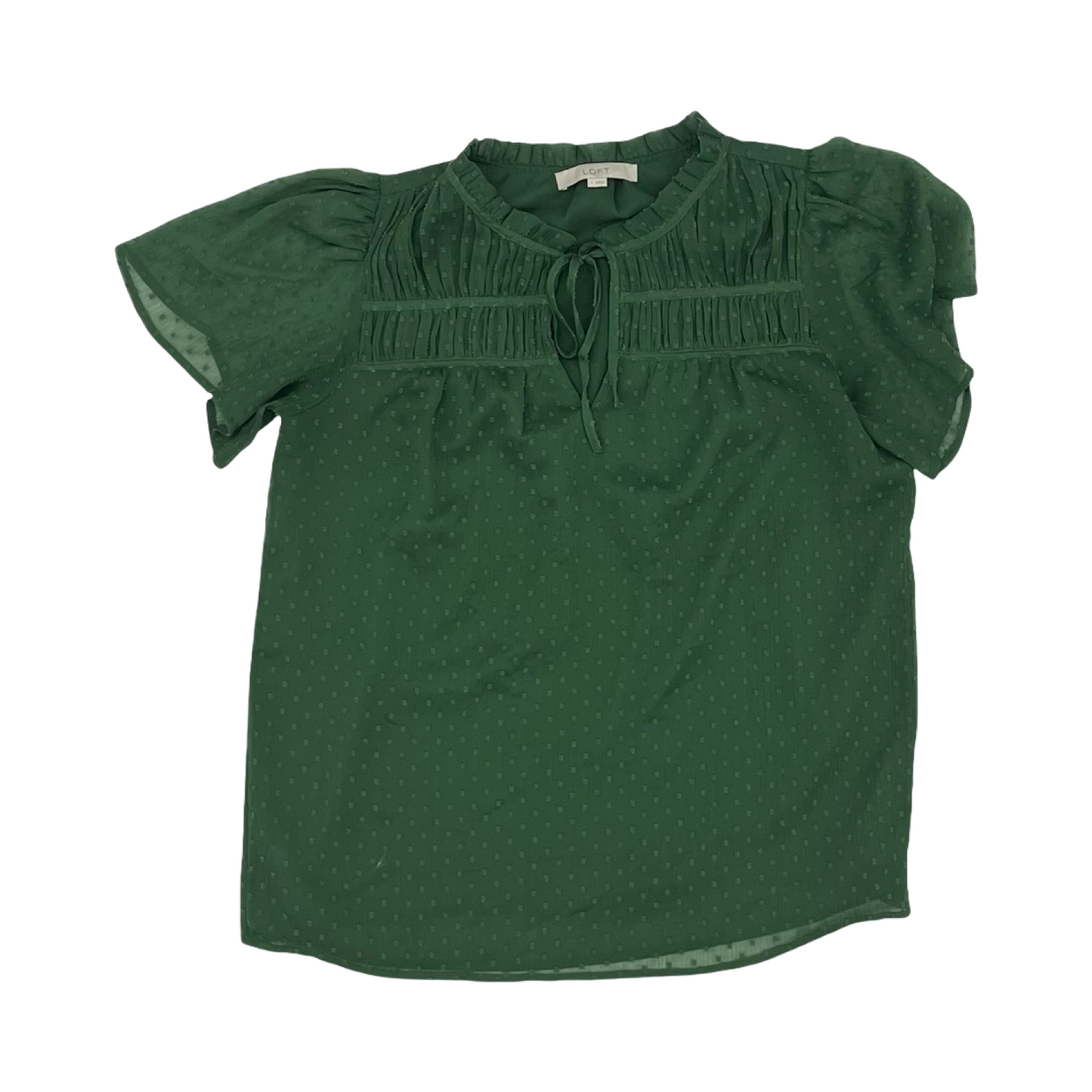 Blouse Ss By Loft In Green, Size:S