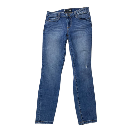 Jeans Straight By Kut In Blue Denim, Size:6