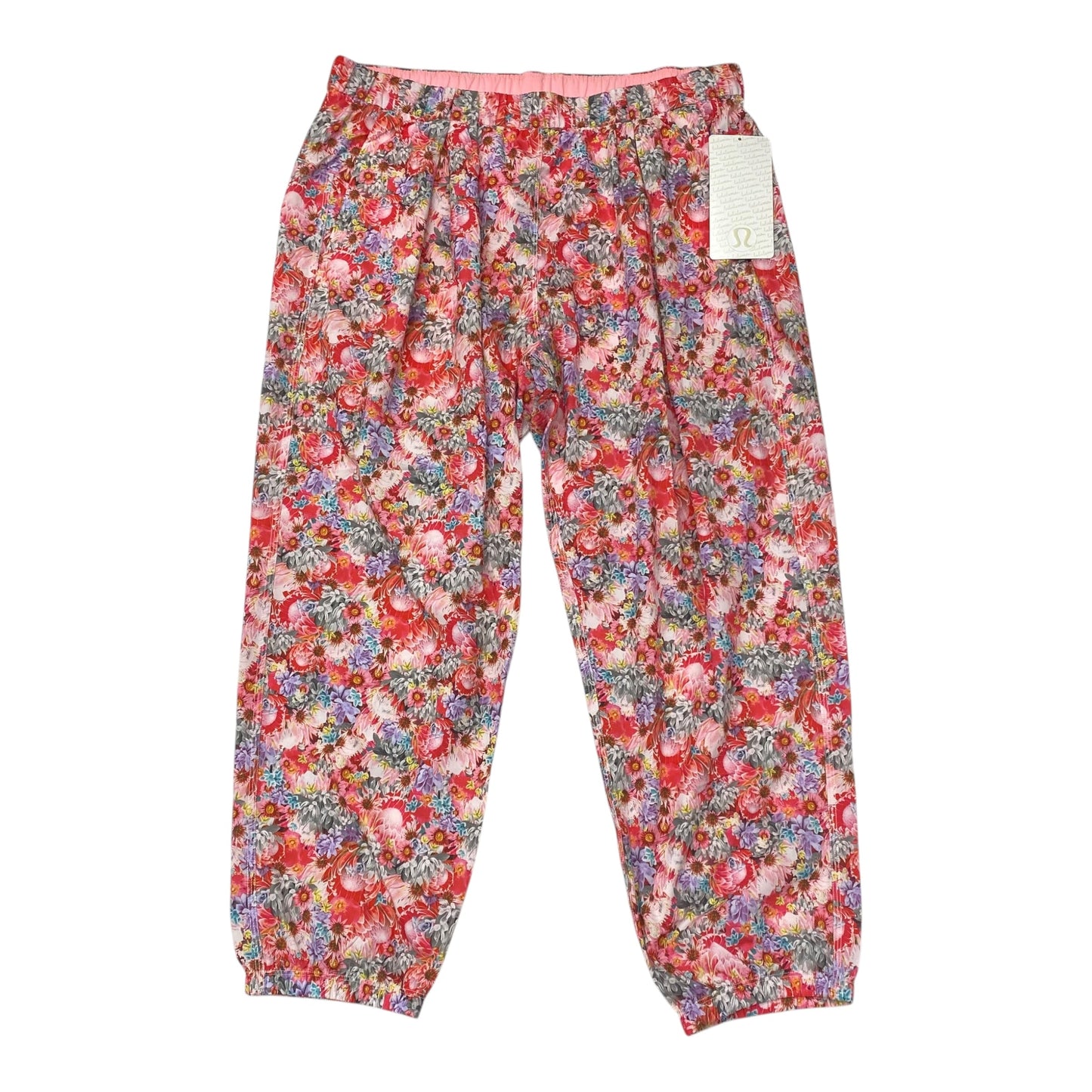 Athletic Pants By Lululemon In Floral Print, Size:12