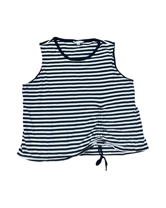 Tank Top By Time And Tru In Blue & White, Size:Xl