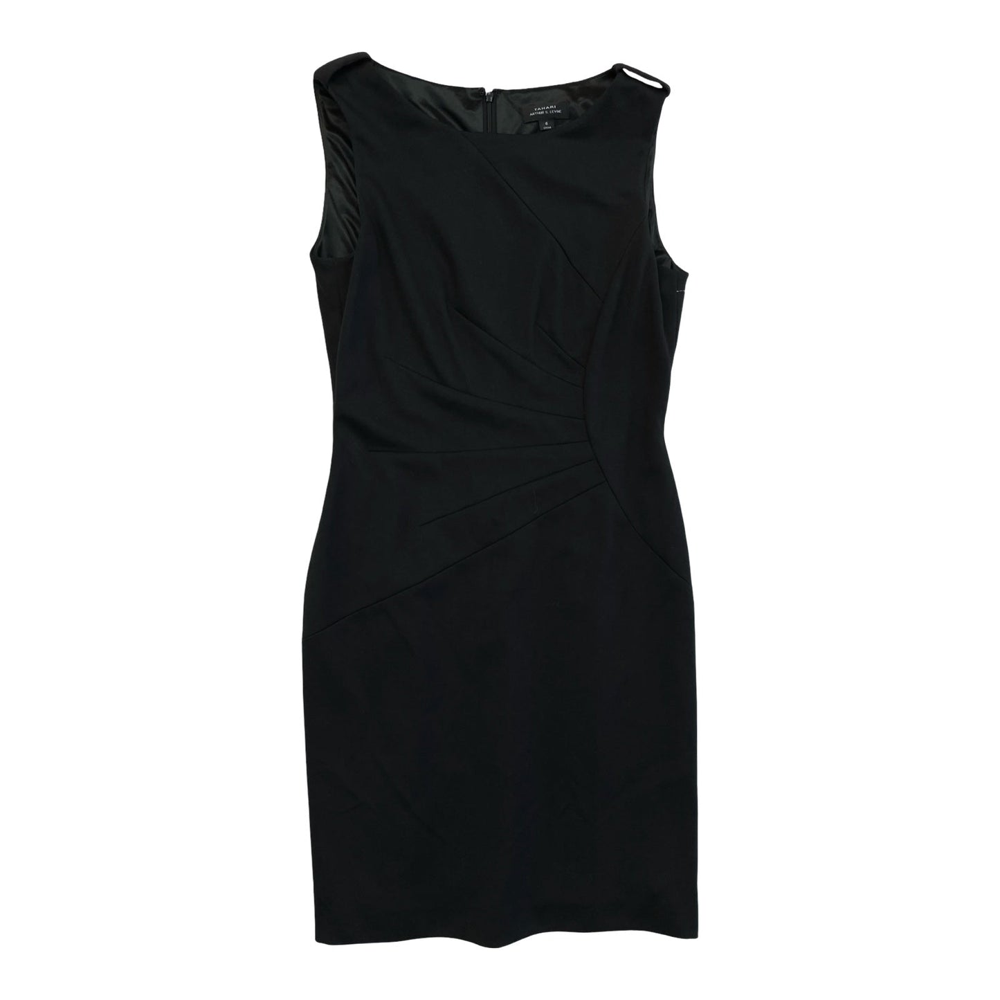 Dress Casual Midi By Tahari By Arthur Levine In Black, Size:6