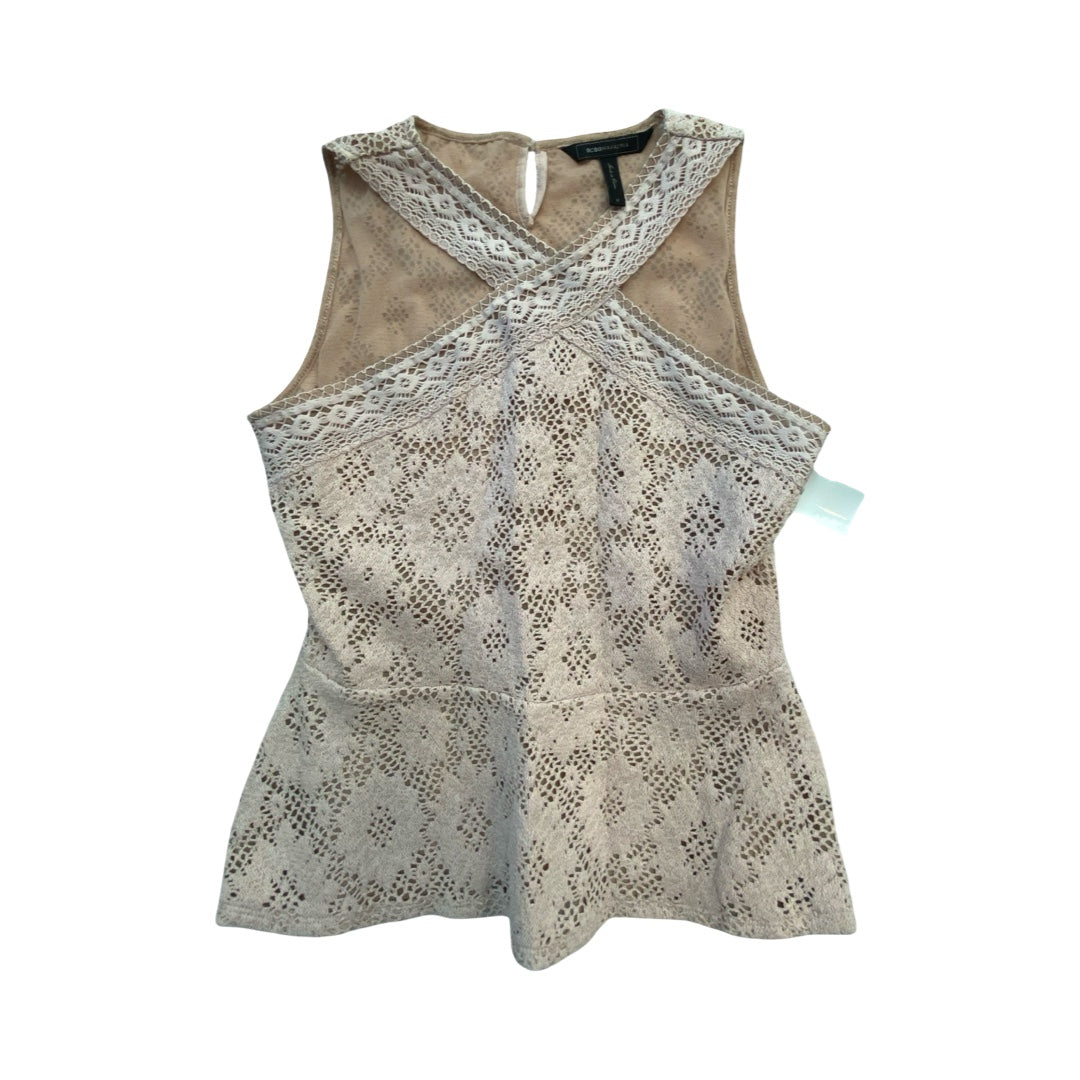 Top Sleeveless By Bcbgmaxazria In Pink, Size:M