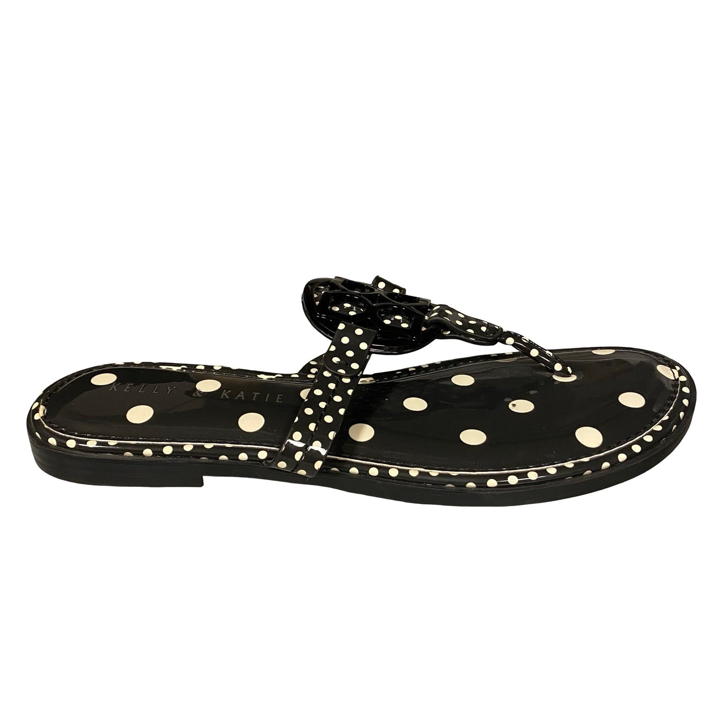 Sandals Flats By Kelly And Katie In Polkadot Pattern, Size:8