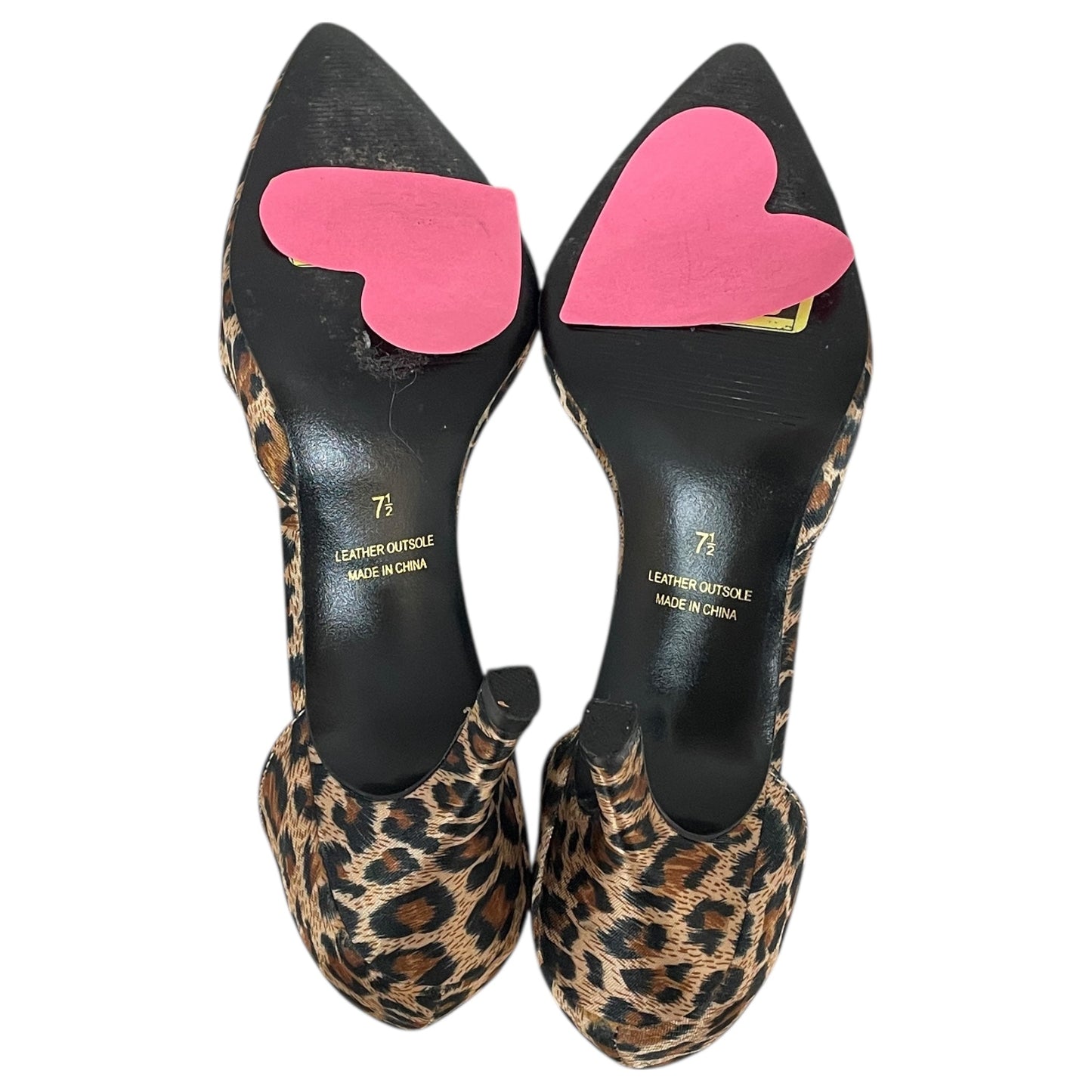 Shoes Heels Stiletto By Studio 1940 In Animal Print, Size:7.5
