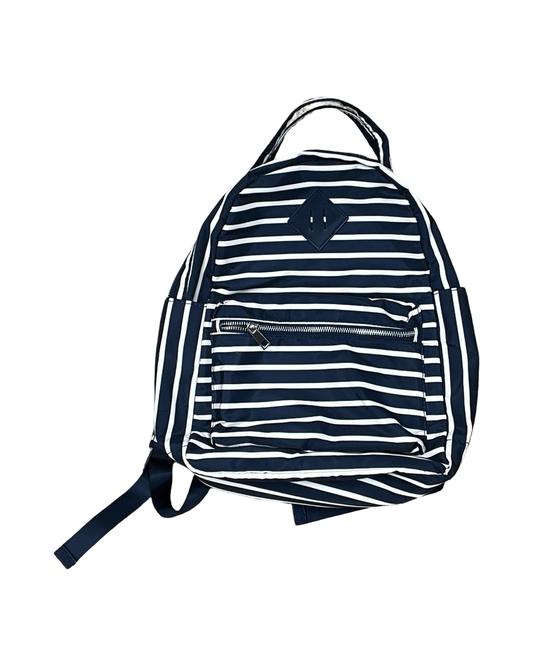 Backpack By Clothes Mentor In Blue & Cream, Size:Medium