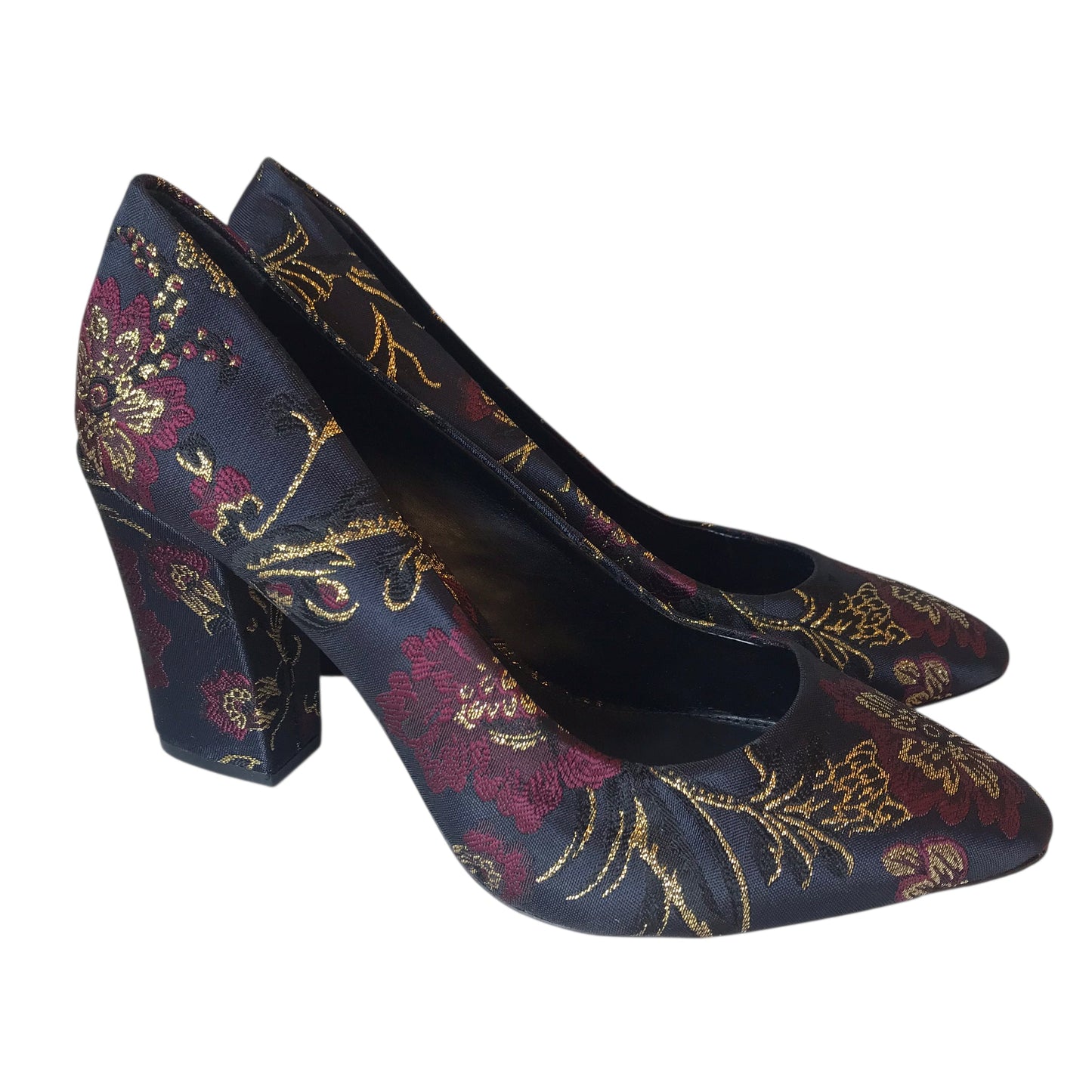 Shoes Heels Block By Antonio Melani In Floral Print, Size:8