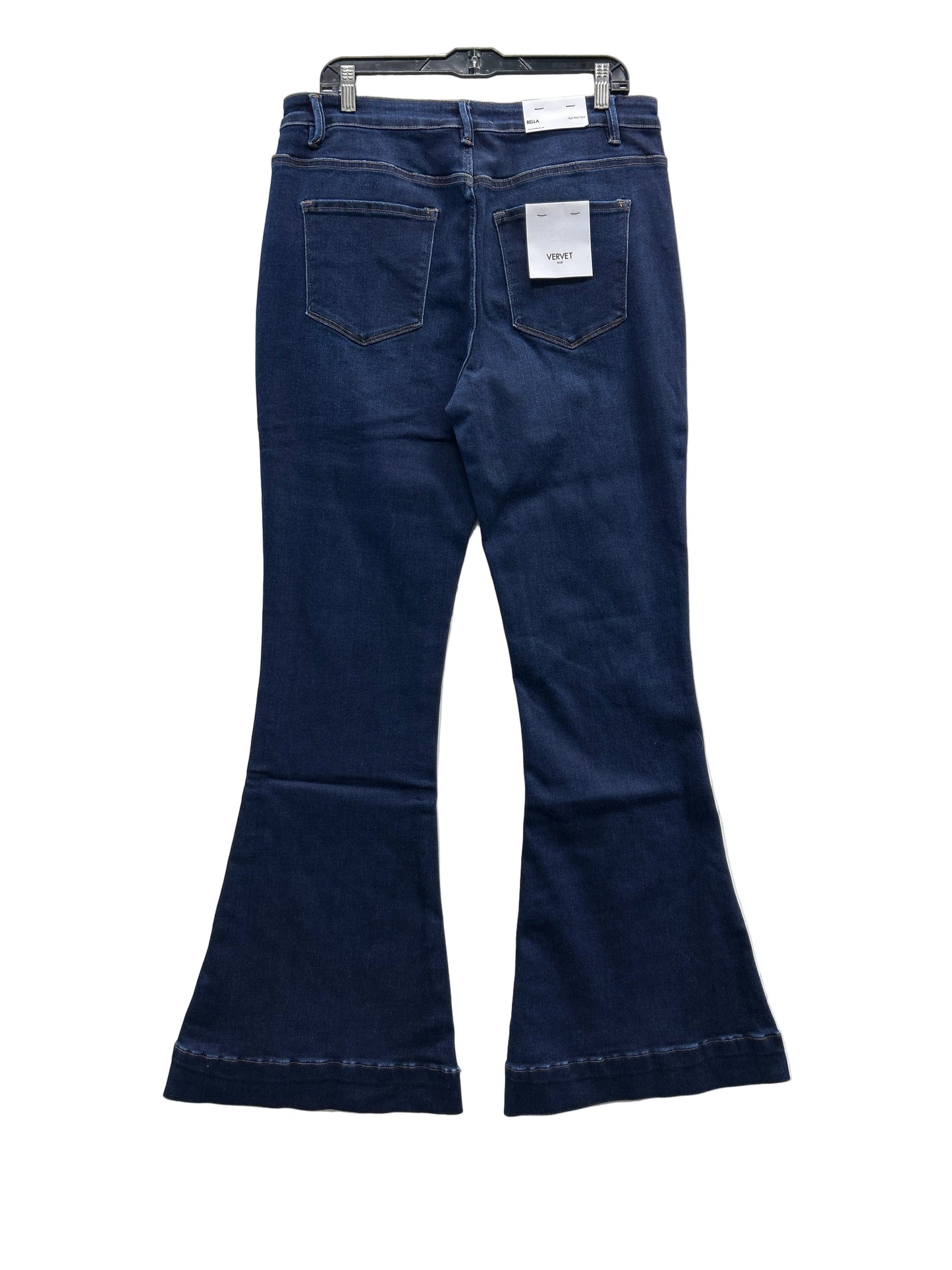 Jeans Flared By Vervet In Blue Denim, Size:14L