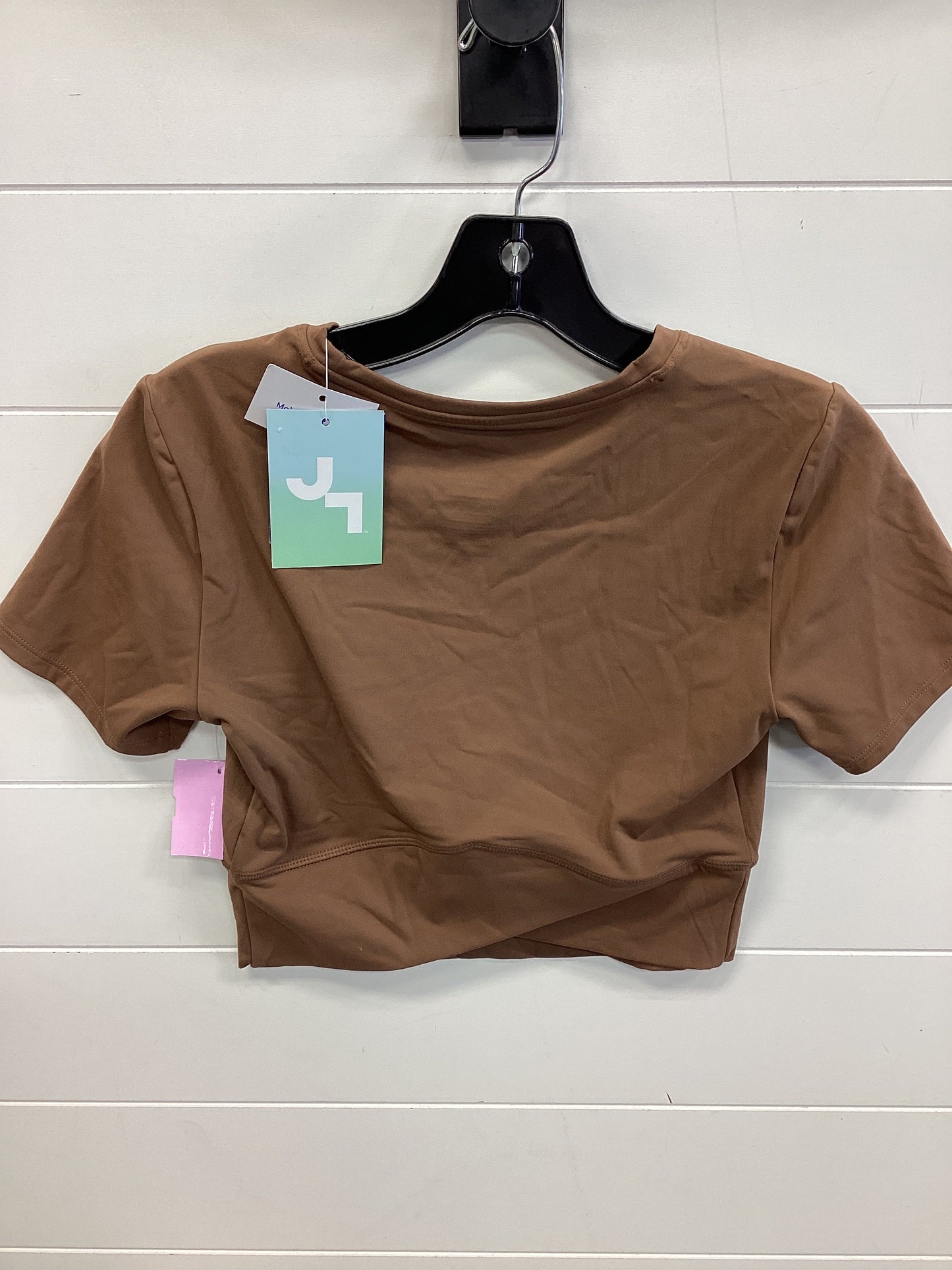 Athletic Top Ss By Joy Lab In Brown, Size:S