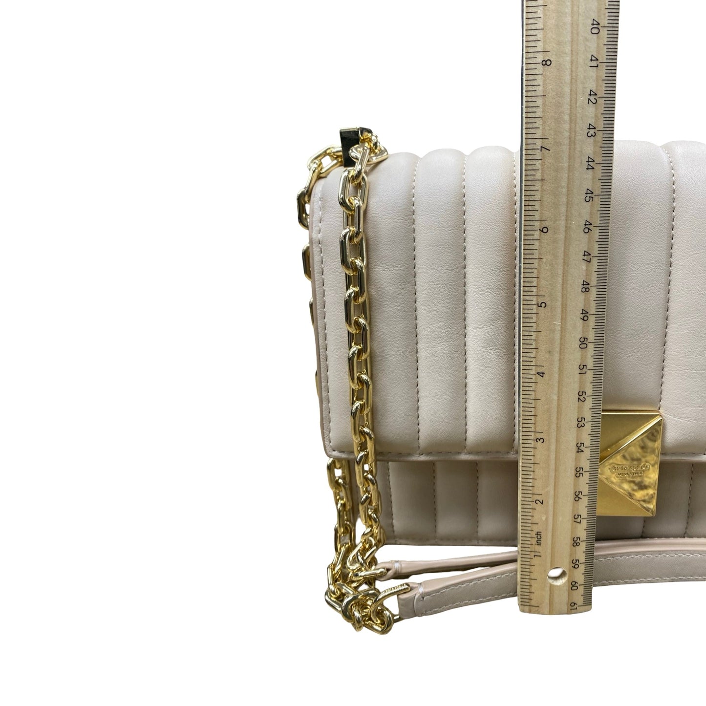 Handbag Designer By Kate Spade In Cream, Size:Small