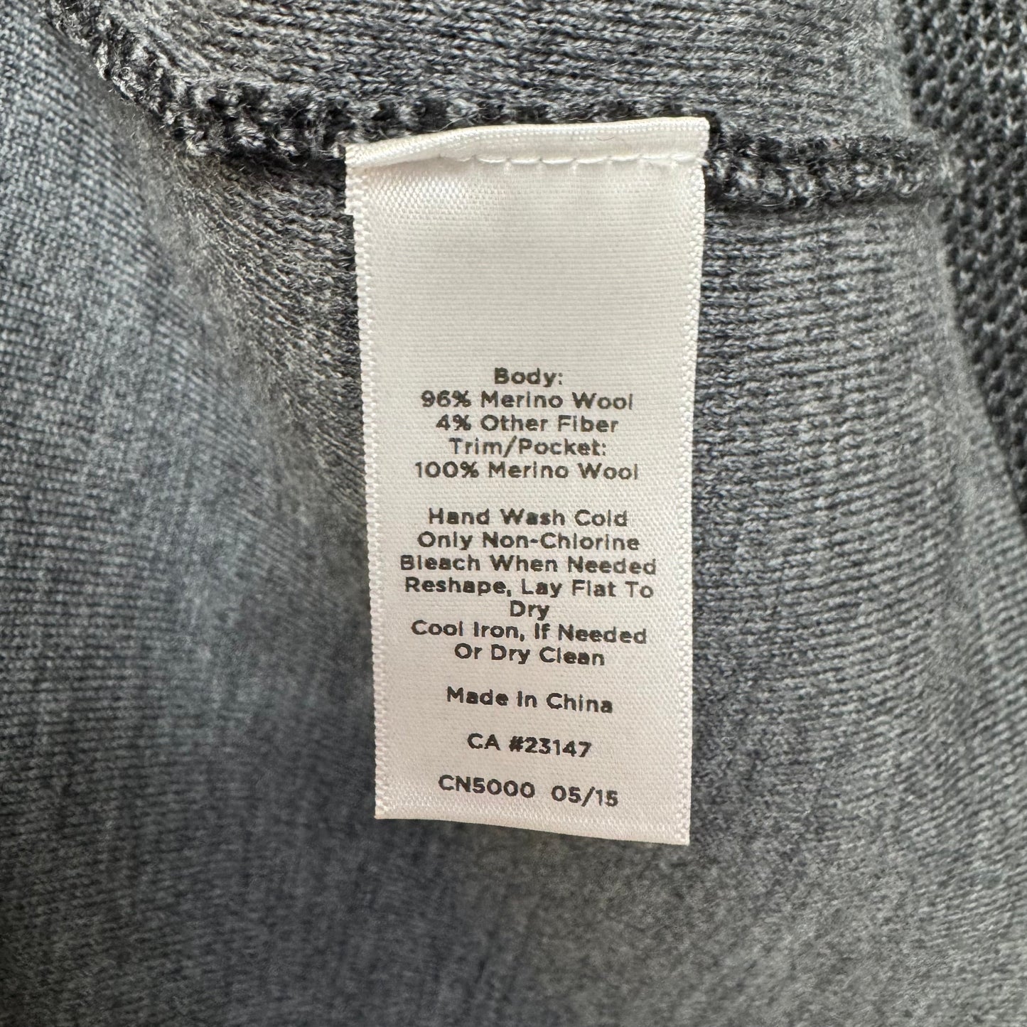 Merino Wool Sweater Cardigan By Talbots In Grey, Size: S