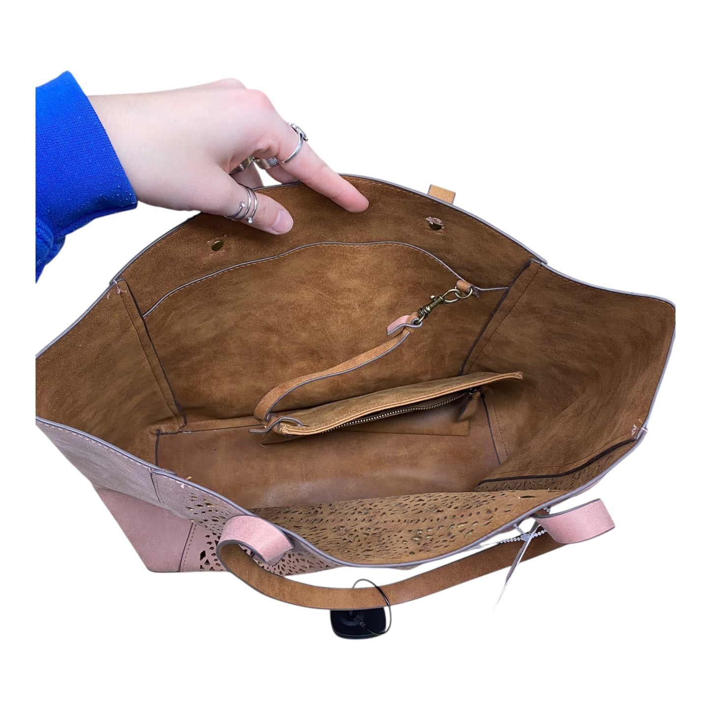 Handbag By Cmc In Mauve, Size:Medium