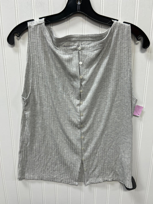 Top Sleeveless By Abercrombie And Fitch In Grey, Size:M