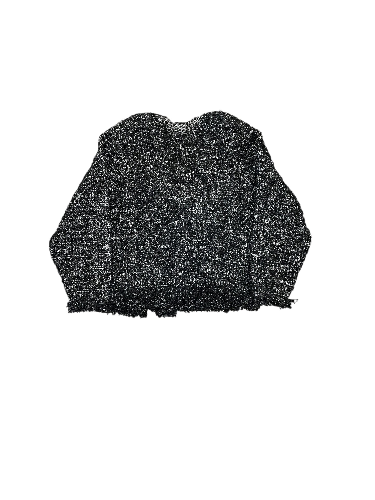 Blazer By Ann Taylor In Black & Grey, Size:M