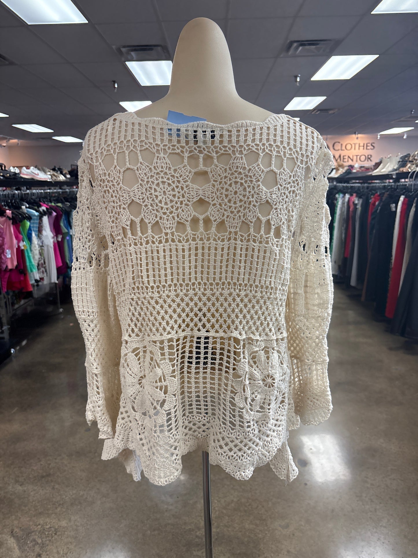 Top Ls By Davi & Dani In Cream, Size:M