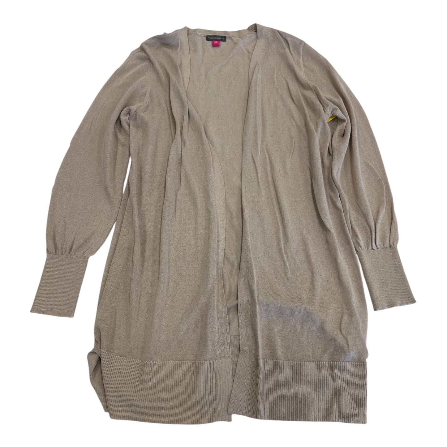 Cardigan By Vince Camuto In Tan, Size:M