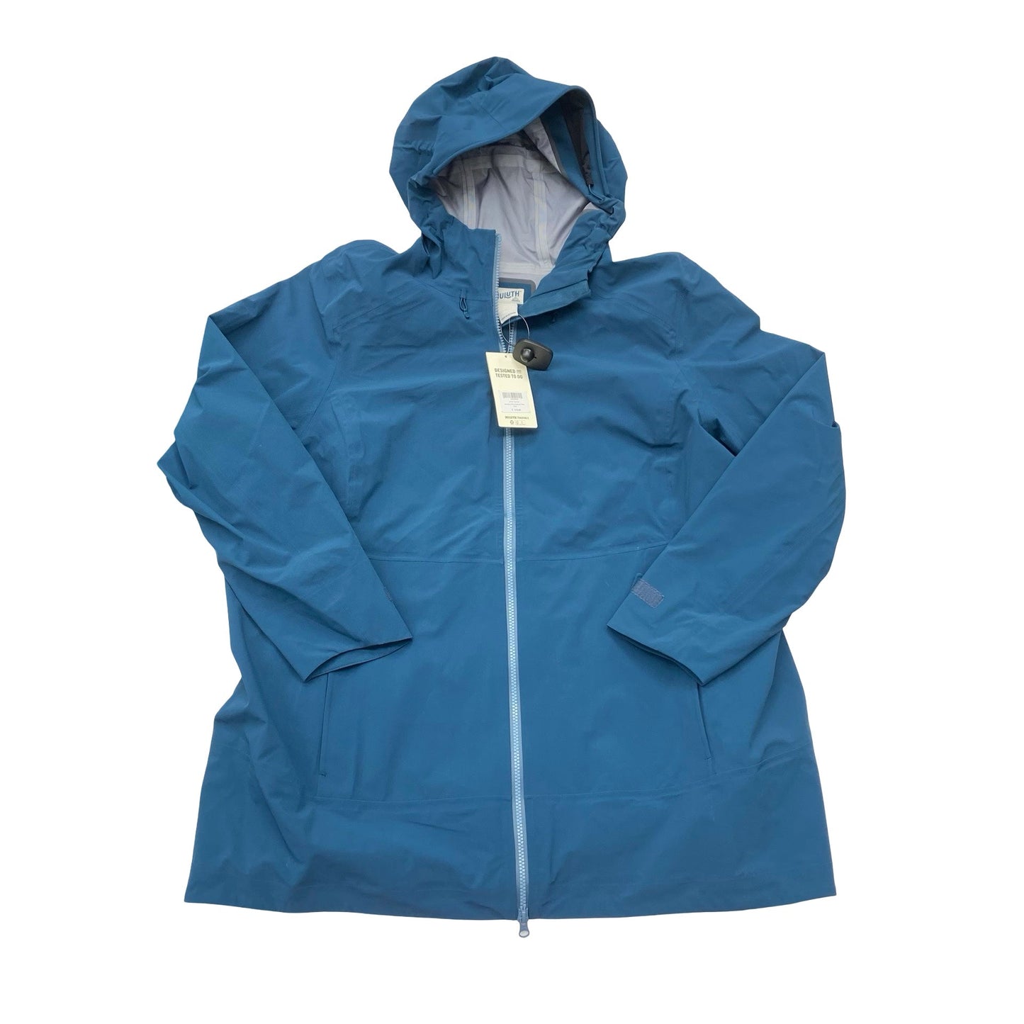 Coat Raincoat By Duluth Trading In Teal, Size:2X