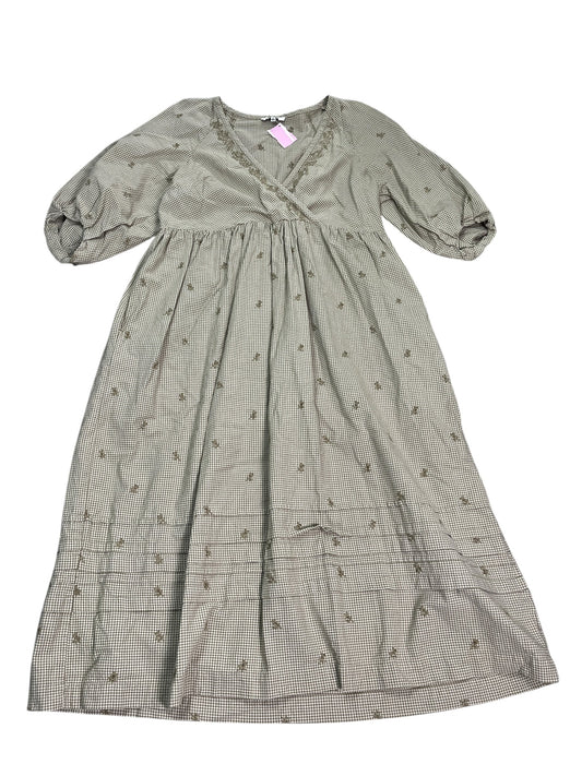 Dress Casual Midi By Madewell In Green, Size:M