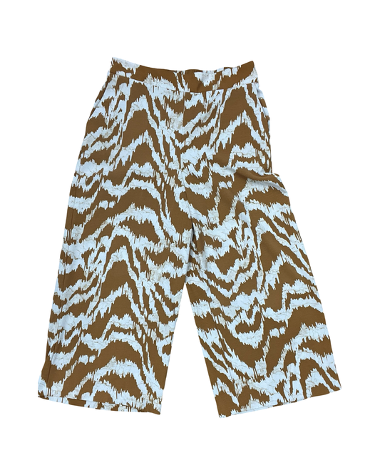Pants Dress By Nine West In Brown & Cream, Size:L