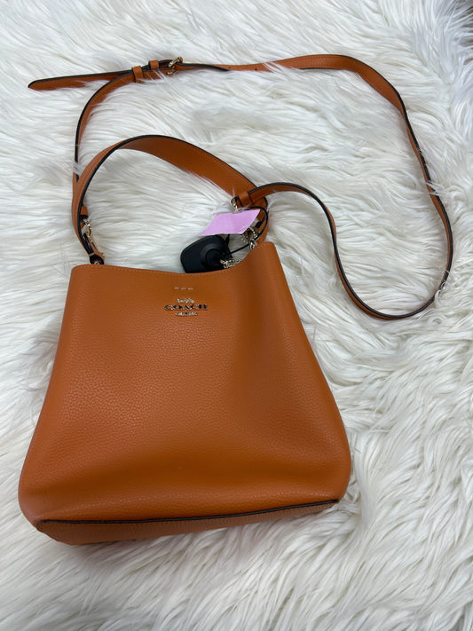 Handbag Designer By Coach In Orange, Size:Small