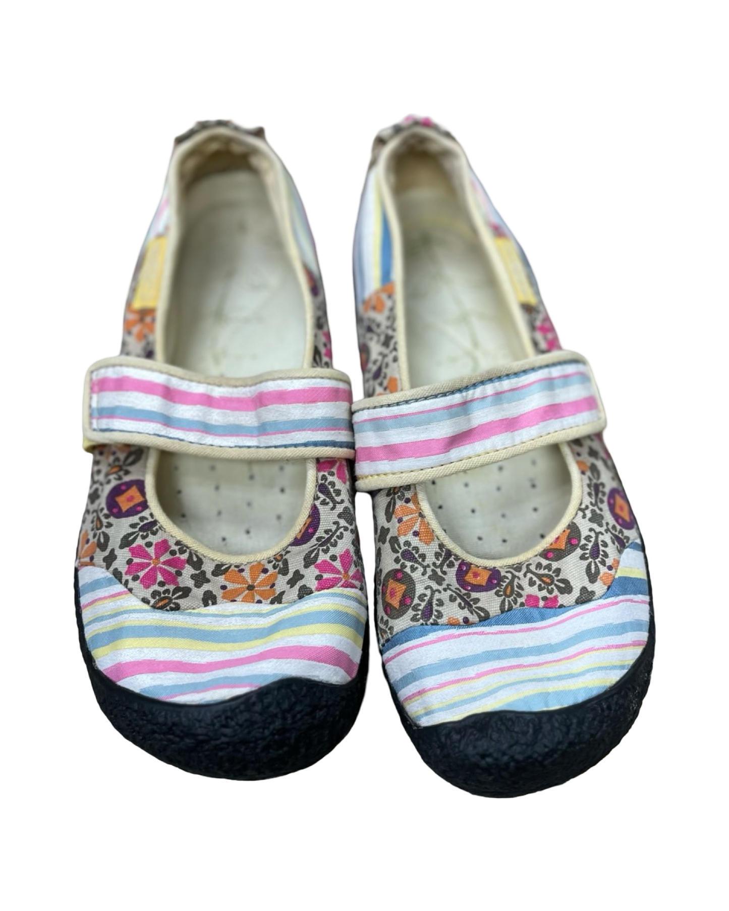 Shoes Flats By Keen In Pink & Yellow, Size:7