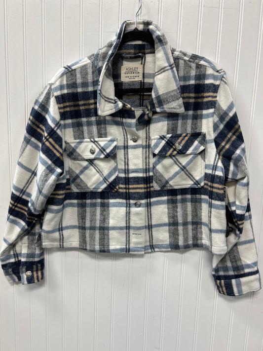 Jacket Fleece By Ashley In Blue & White, Size:Xl