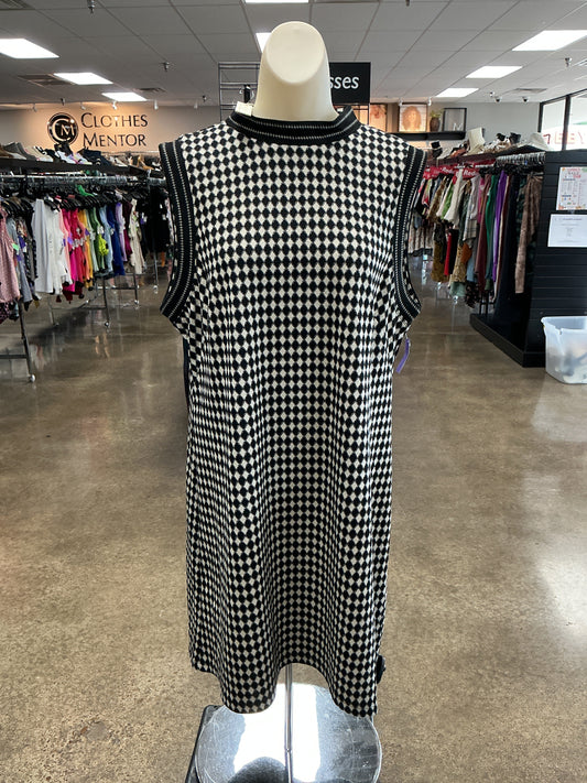 Dress Casual Short By Max Studio In Black & Cream, Size:Xl