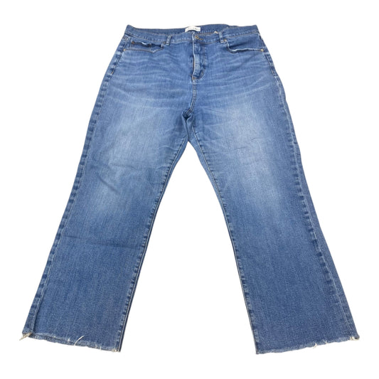 Jeans Boot Cut By Loft In Blue Denim, Size:14