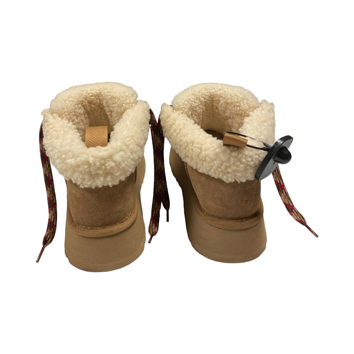 Boots Designer By Ugg In Brown & Red, Size:7
