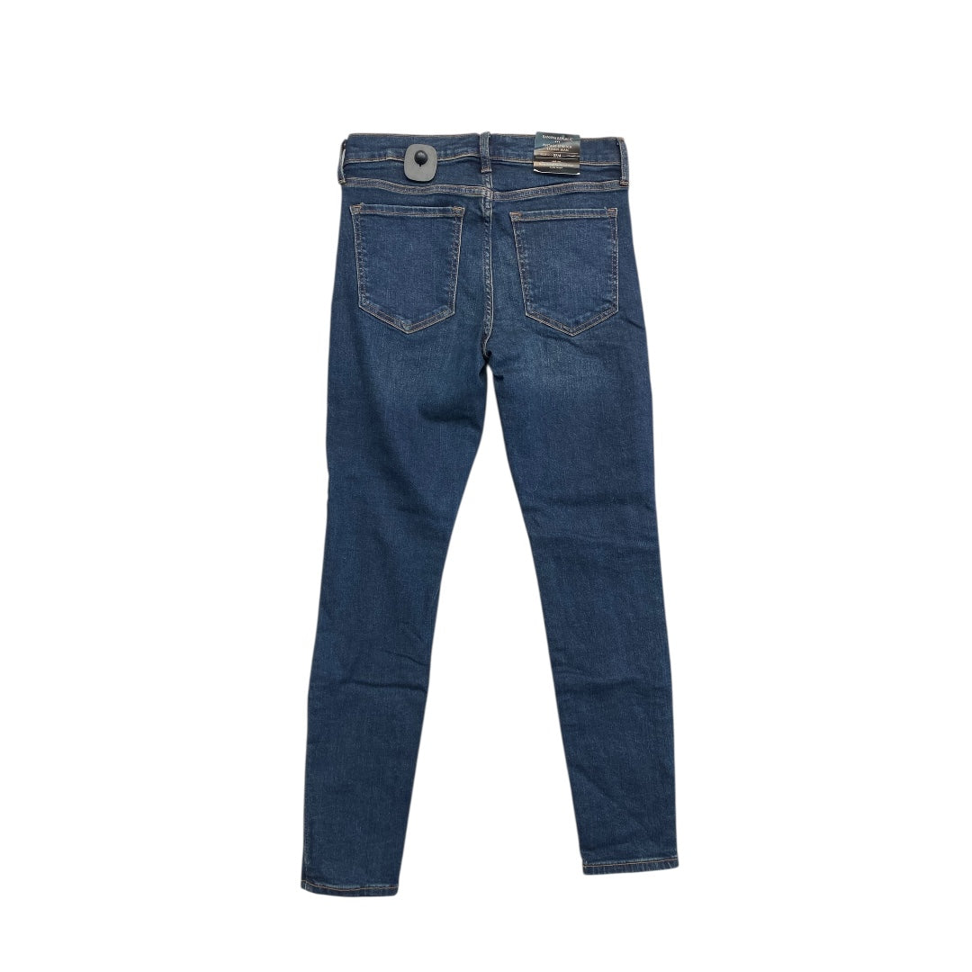 Jeans Skinny By Banana Republic In Blue Denim, Size:4