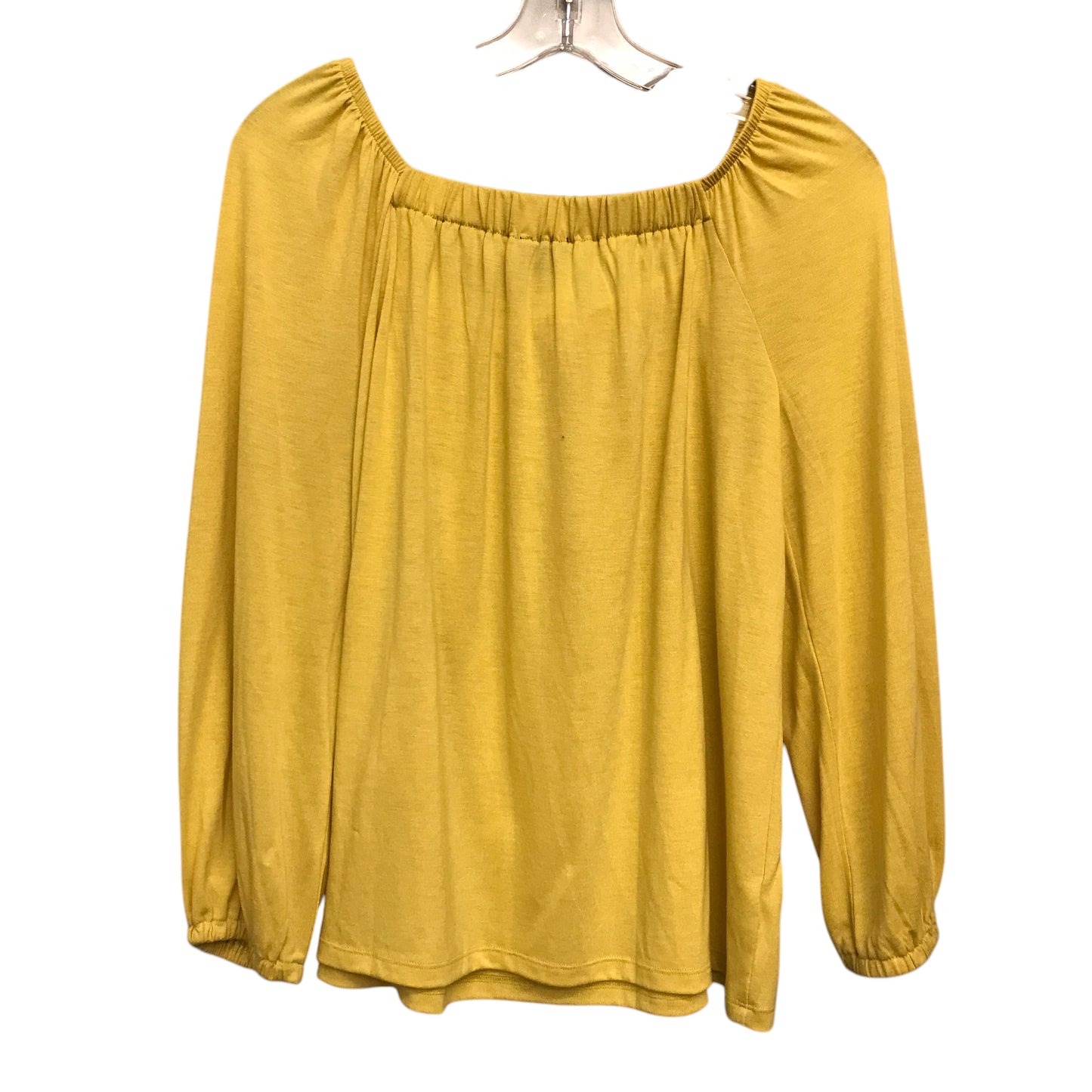 Top 3/4 Sleeve By Ann Taylor In Yellow, Size:S