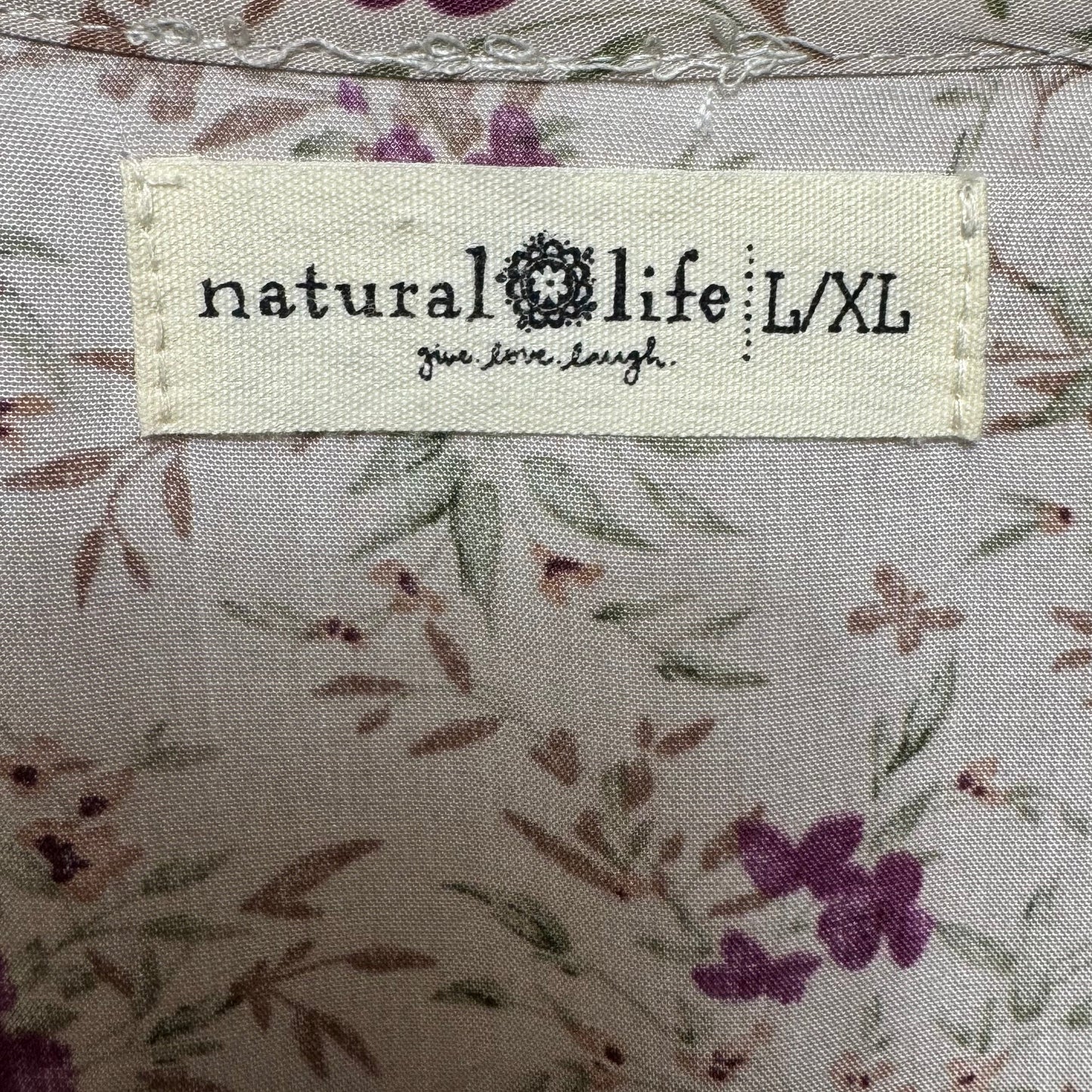 Dress Casual Maxi By Natural Life In Floral Print, Size: L/XL