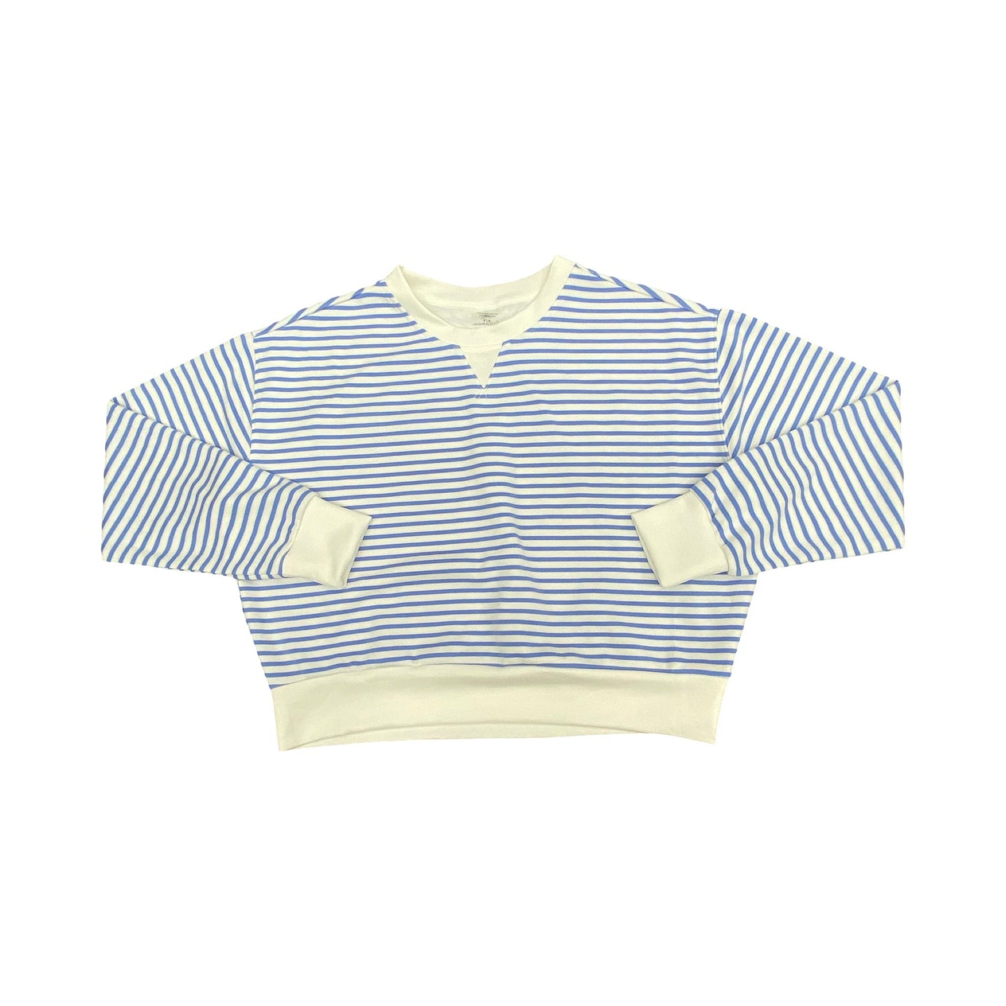 Sweatshirt Crewneck By Danskin In Striped Pattern, Size:Sp