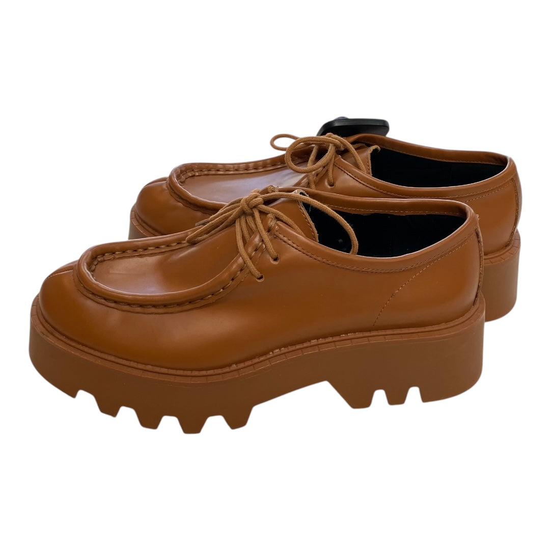 Shoes Flats By Zara In Brown, Size:6.5