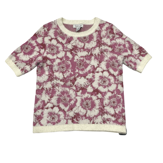 Sweater Ss By Rachel Zoe In Pink & White, Size:L