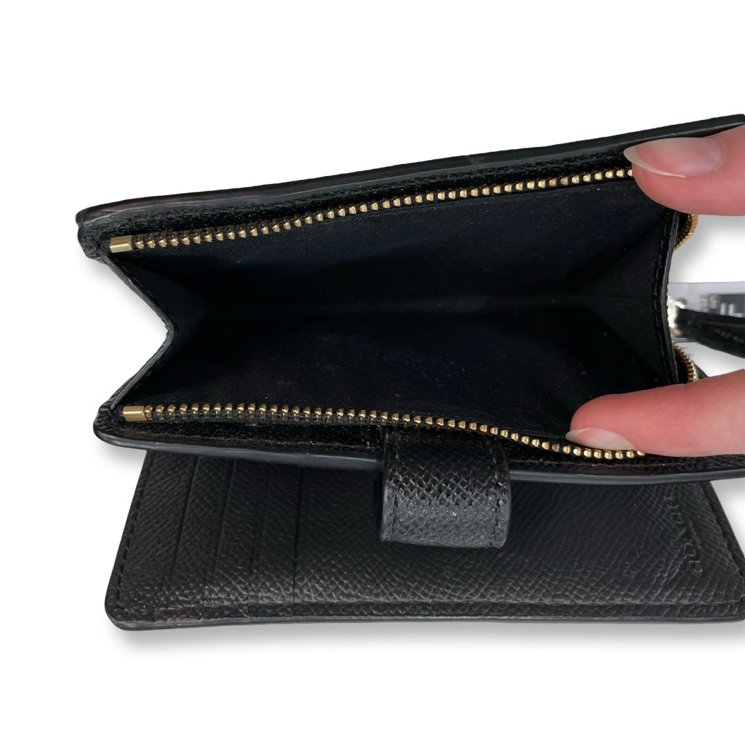 Wallet Designer By Coach In Black, Size:Small