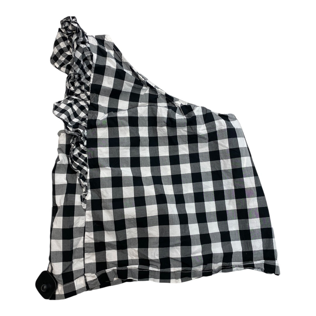 Top Sleeveless By J. Crew In Checkered Pattern, Size:4