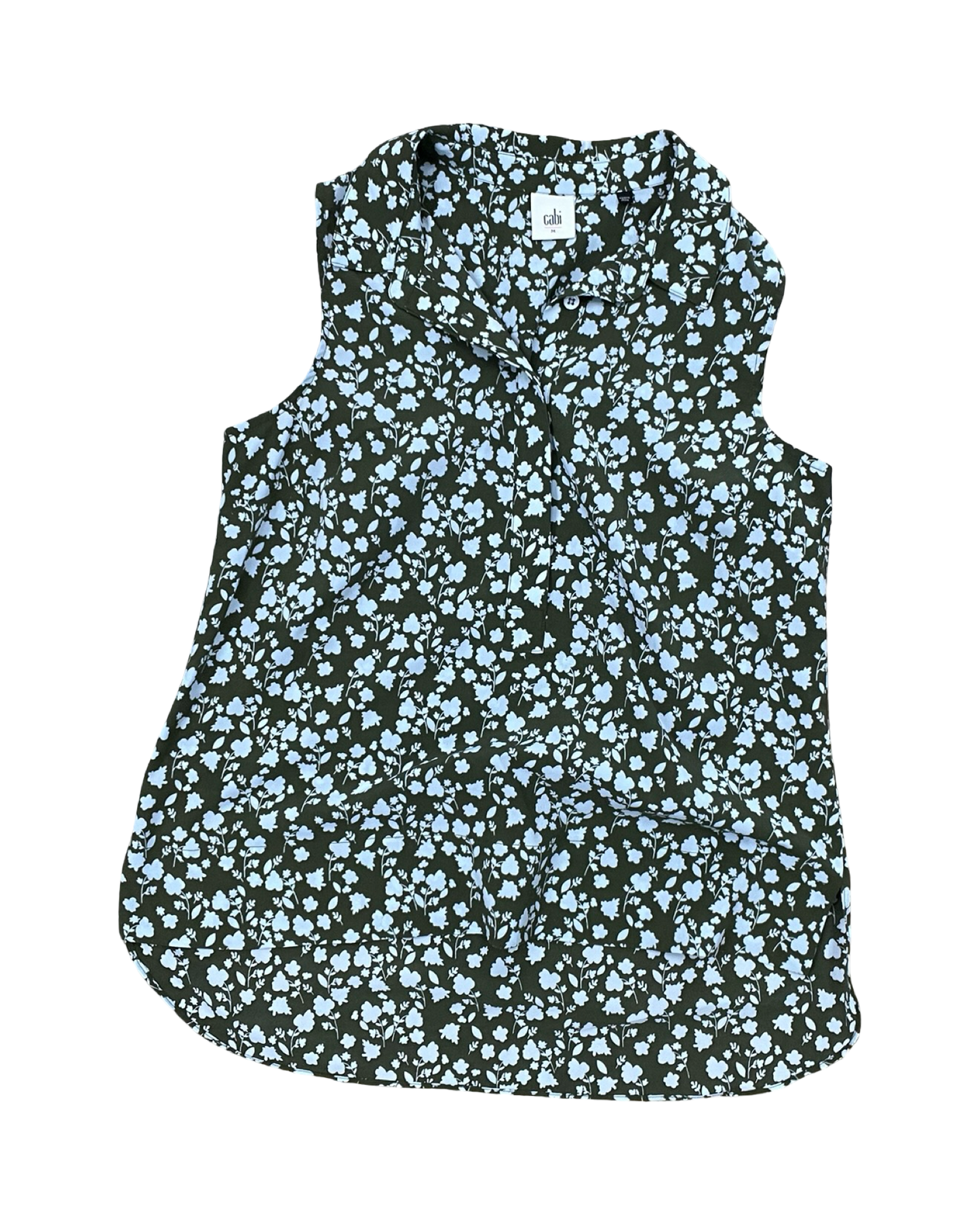 Top Sleeveless By Cabi In Green, Size:M