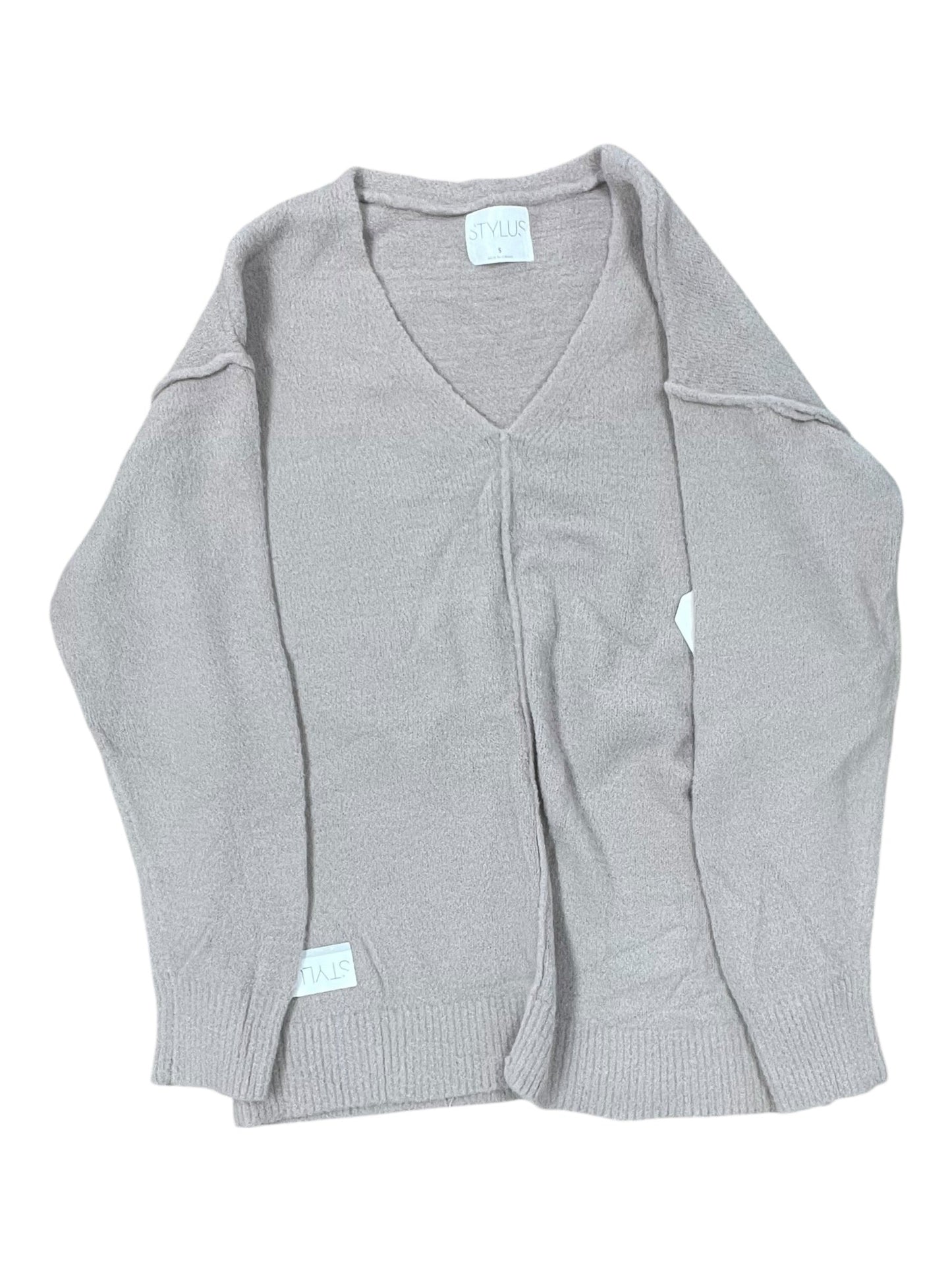Sweater By Stylus In Taupe, Size:S